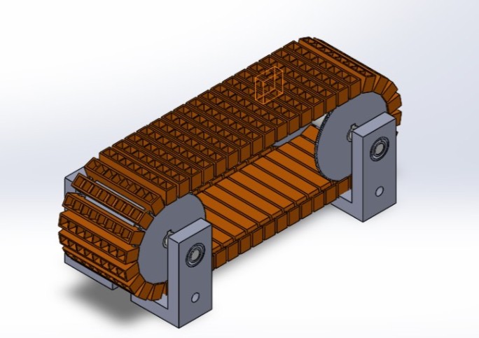 CAD model of linear rig prototype