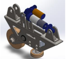 Side suspension CAD design